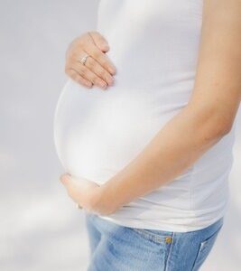 White Maternity Tank Top