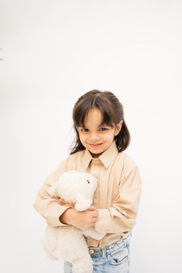 Beige Button Down Shirt