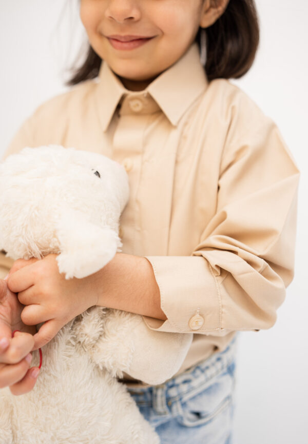 Beige Button Down Shirt - Image 2