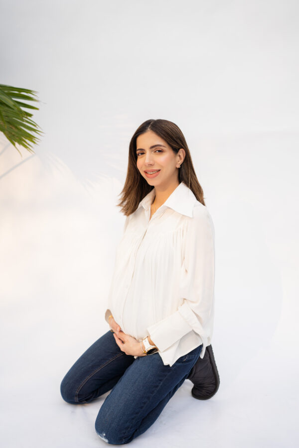 Flowy White Top