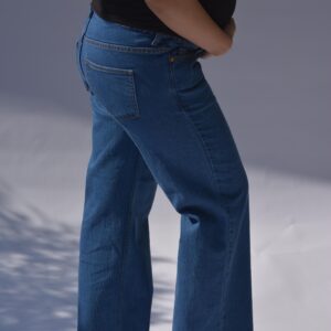 Dark Blue Wide Legged Jeans
