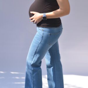Dark Blue Wide Legged Jeans
